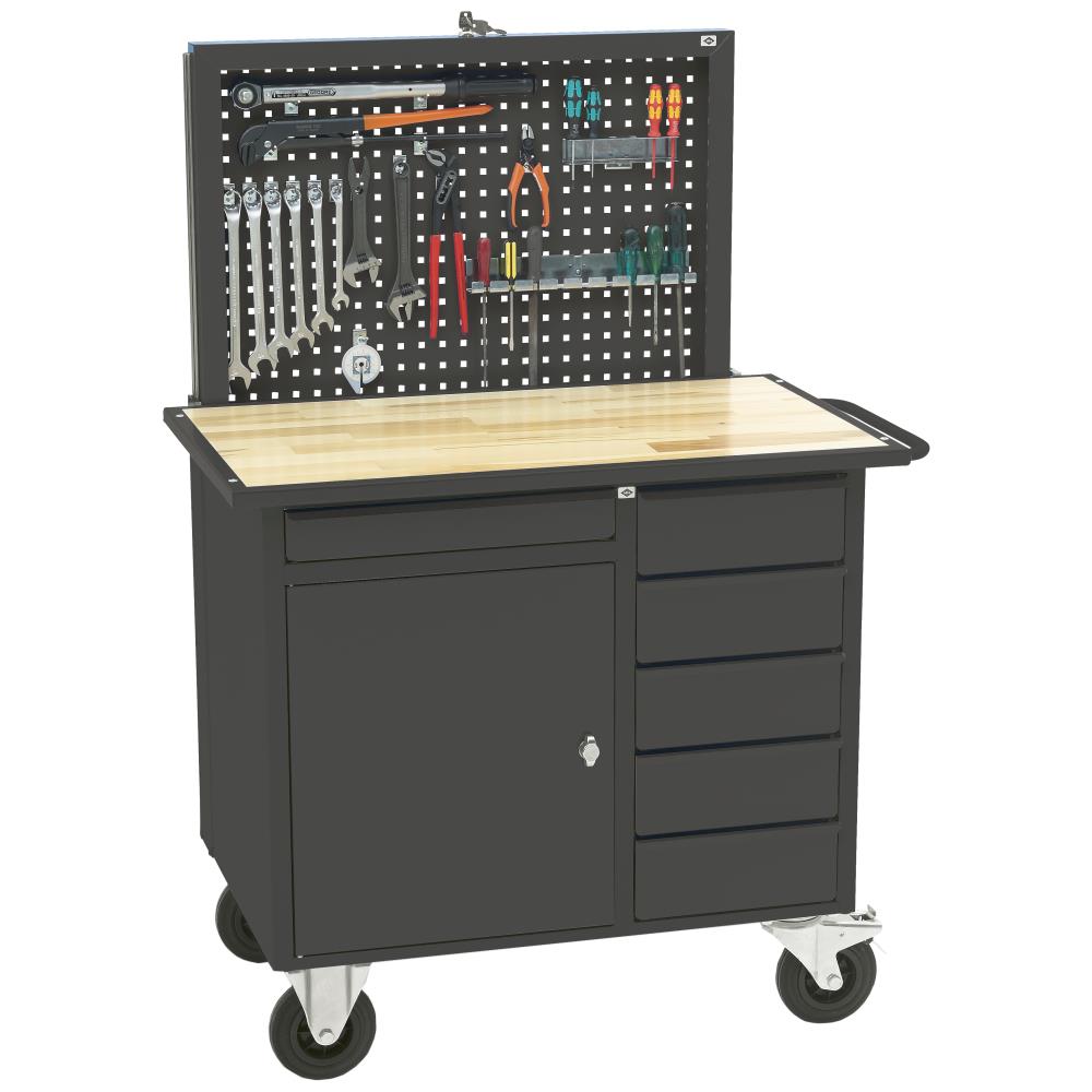 Værkstedsvogn VV-2 m/værktøjstavle VT-1 RAL7016 Værkstedsvogn VV-2 m/værktøjstavle VT-1 RAL7016