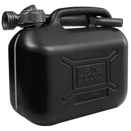 Sprehn benzindunk heavy duty, sort plast 5ltr