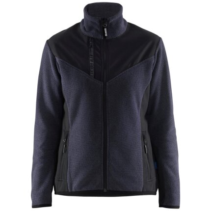 Strikjakke 5943 m/softshell dame