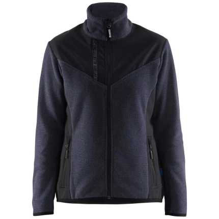 Strikjakke 5943 m/softshell dame