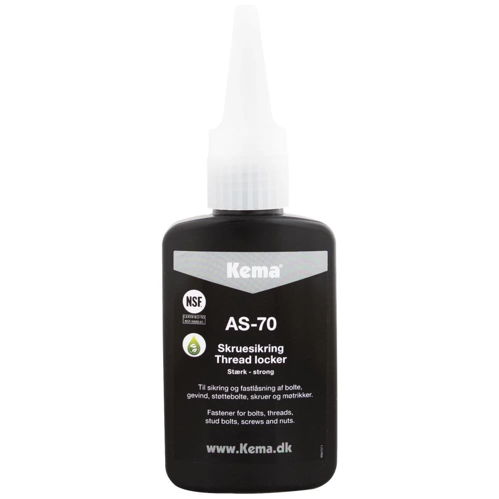 Kema Kemlock skruesikring AS-70 stærk 50ml Kema Kemlock skruesikring AS-70 stærk 50ml