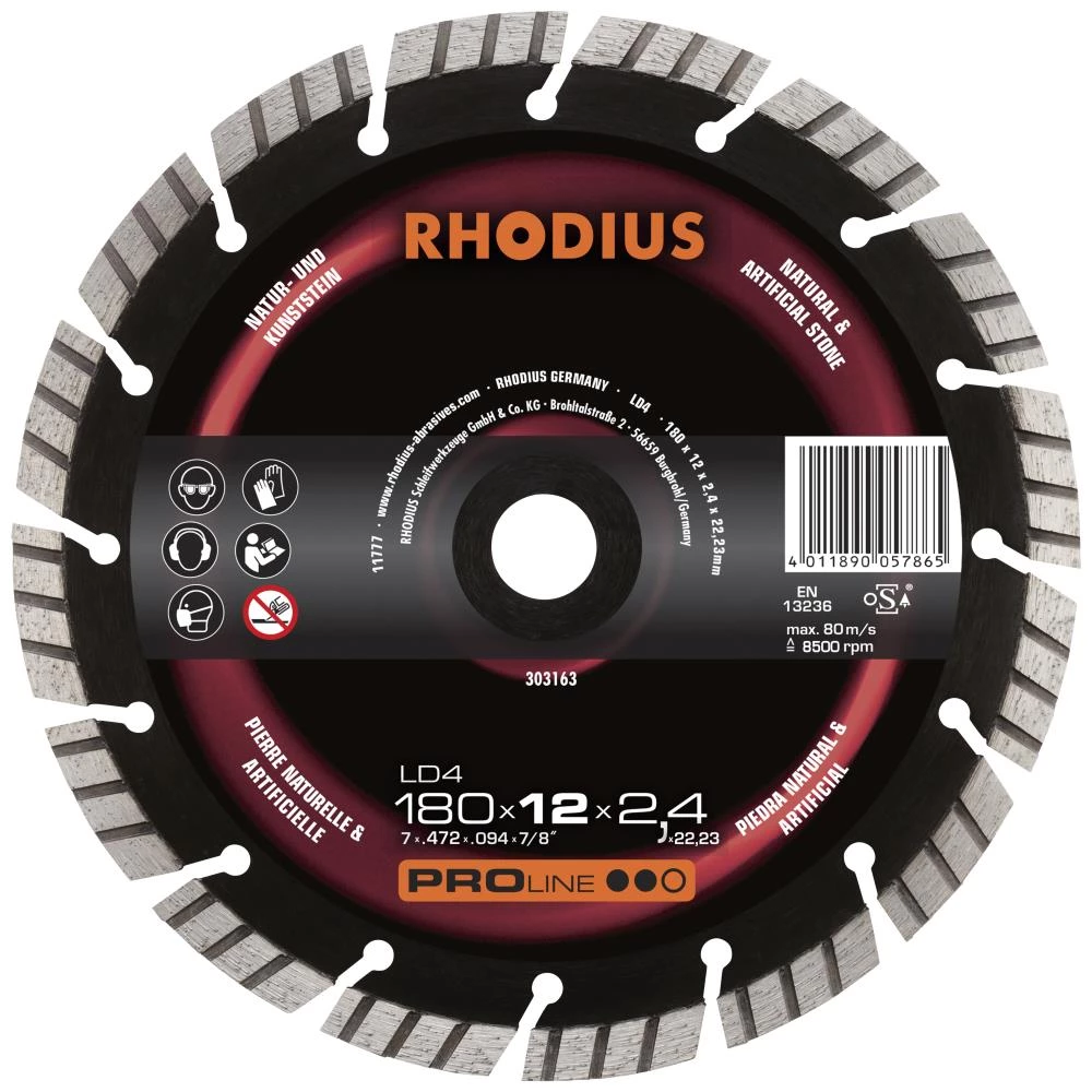 Rhodius Topline LD4 diamantskæreskive Rhodius Topline LD4 diamantskæreskive