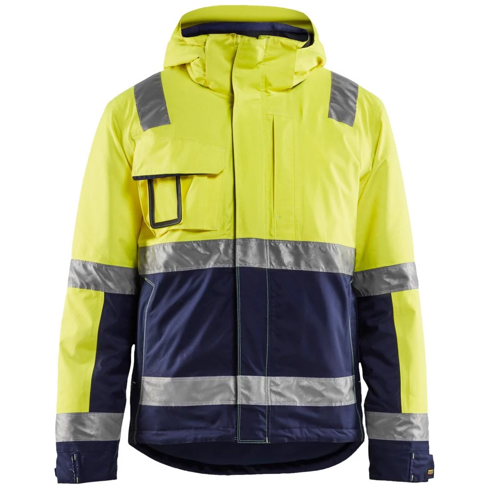 Hi-vis vinterjakke 4870 gul/marine XL Hi-vis vinterjakke 4870 gul/marine XL