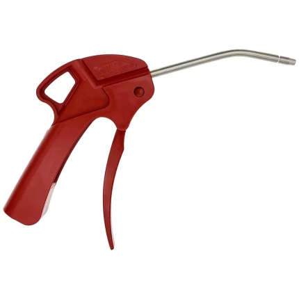 Blæsepistol 8 mm bøjet rød