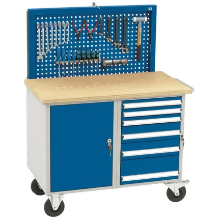 Værkstedsvogn VVM-1.2 m/elevator-værktøjstavle