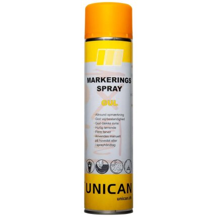 Unican markeringsspray gul 600ml