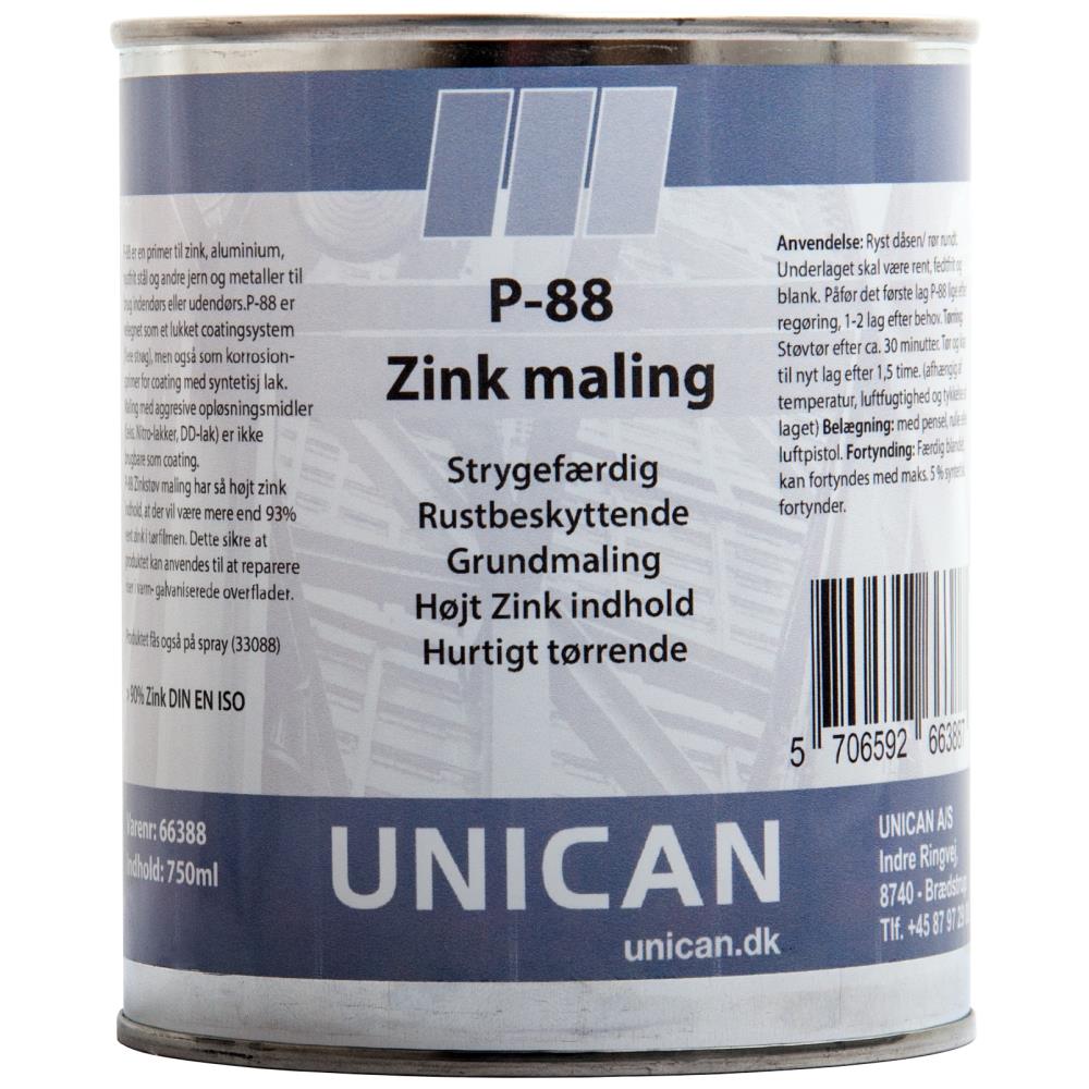 Unican P-88 zinkmaling 750ml Unican P-88 zinkmaling 750ml