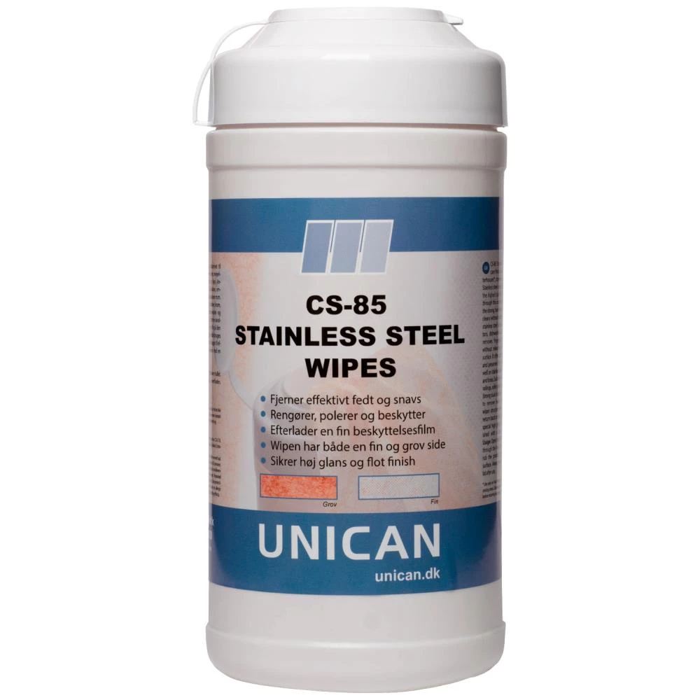 Unican CS-85 Stainless Steel Wipes 30stk Unican CS-85 Stainless Steel Wipes 30stk