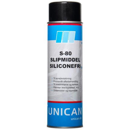 Unican S-80 slipmiddel siliconefri 500ml Unican S-80 slipmiddel siliconefri 500ml