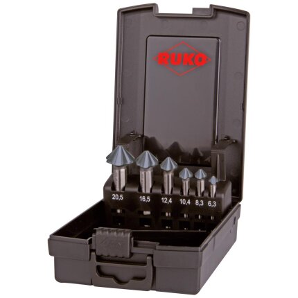 Forsænkersæt 90° 4skær HSS-RUnaTEC