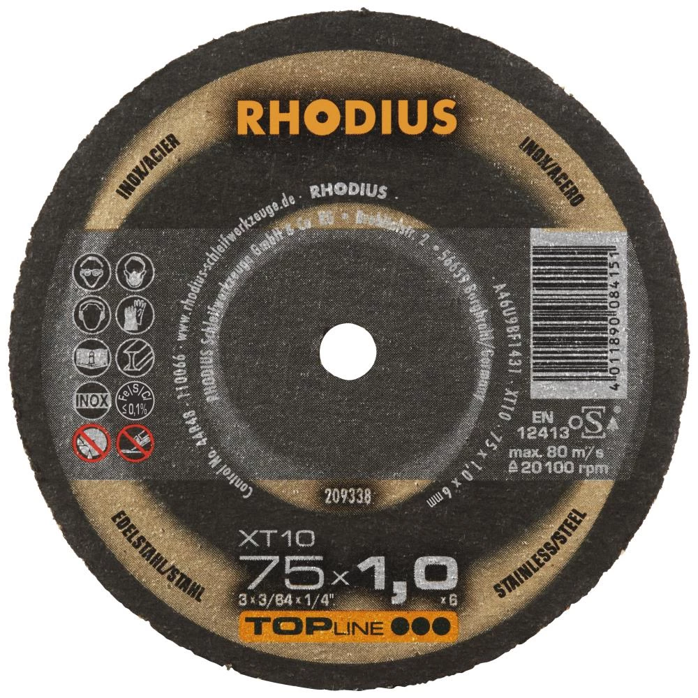Rhodius Topline XT10 miniskæreskive Rhodius Topline XT10 miniskæreskive