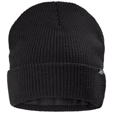 Hue perlestrikket sort one-size