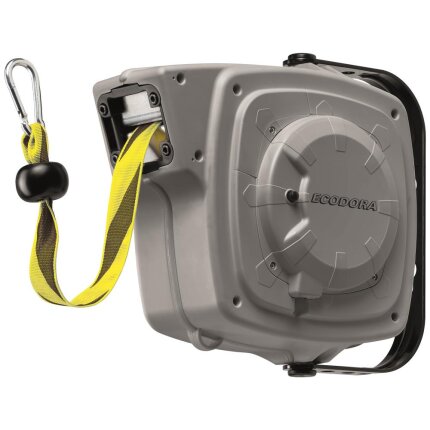 Aut. opruller afspærringsbånd 40 mm sort/gul