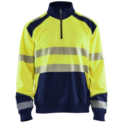 Hi-vis sweatshirt 3556 half-zip