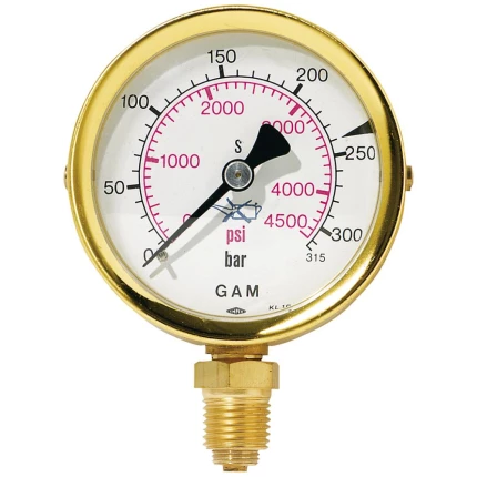 Indholdsmanometer R21 øvrige gasser, 0-315 bar