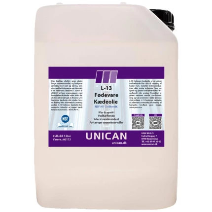 Unican L-13 fødevare-kædeolie 5ltr