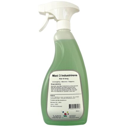Maxi3 Industrirens grovrengøring spray 750 ml