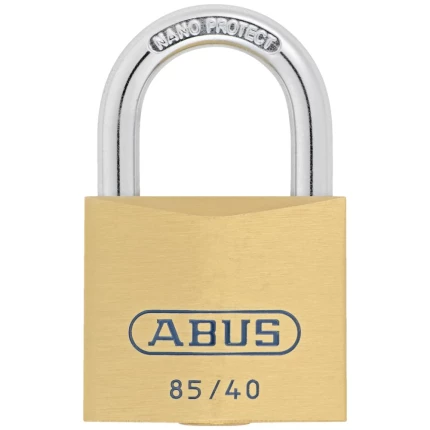 Hængelås 85/40 messing/stål, enslukkende grp. 0709