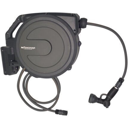 Aut. slangeopruller grå plast 8 bar 20+2mtr