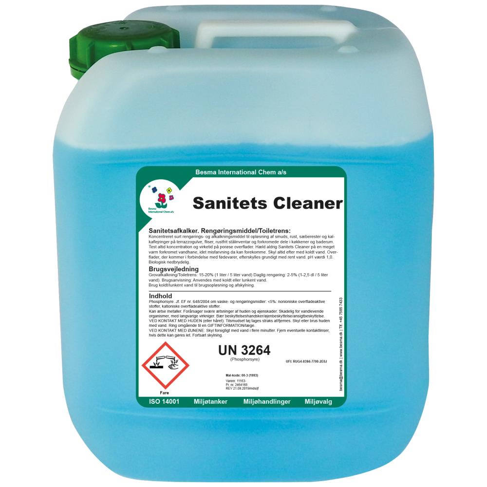 Sanitets Cleaner afkalker/rengøringsmiddel 5 ltr Sanitets Cleaner afkalker/rengøringsmiddel 5 ltr