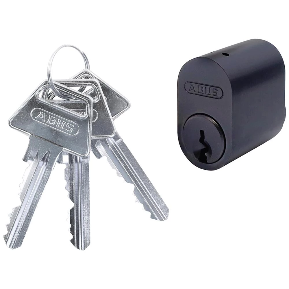 GDS låsecylinder oval sort, 3 nøgler GDS låsecylinder oval sort, 3 nøgler