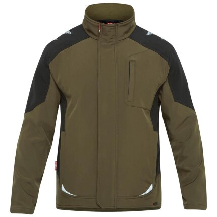 Galaxy softshelljakke antracit/tomatrød XS