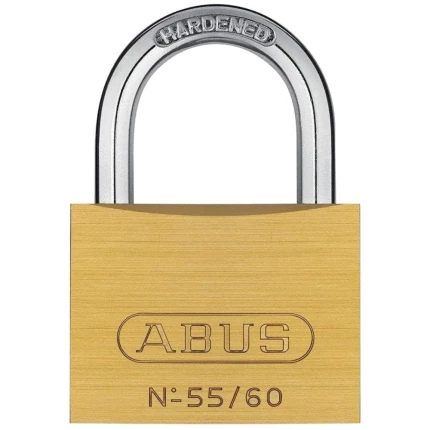 Hængelås serie 55 messing/stål