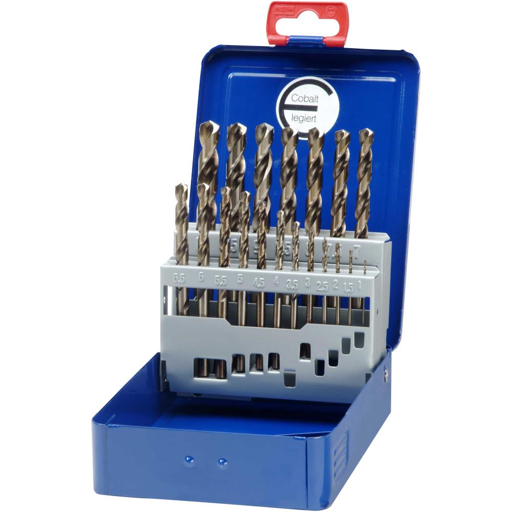 Bohrcraft spiralborsæt 1140 HSS-E Co5 ME10 19stk Bohrcraft spiralborsæt 1140 HSS-E Co5 ME10 19stk