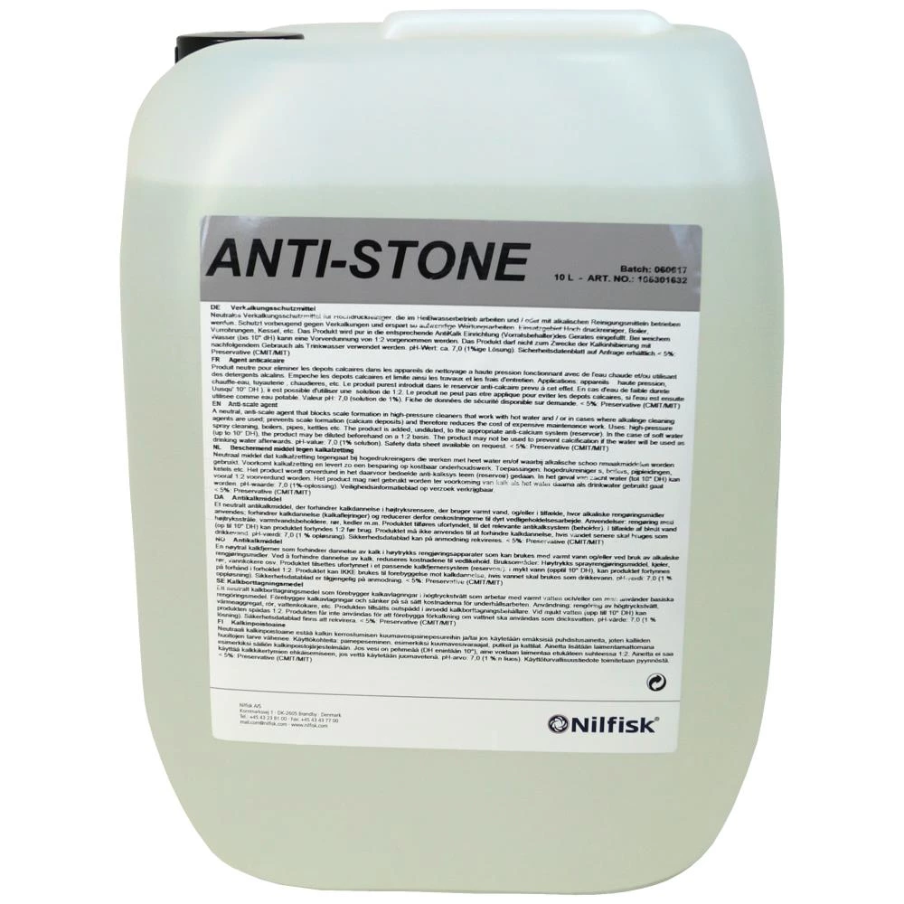 Nilfisk Anti-Stone SV1 antikalkmiddel 10 ltr Nilfisk Anti-Stone SV1 antikalkmiddel 10 ltr