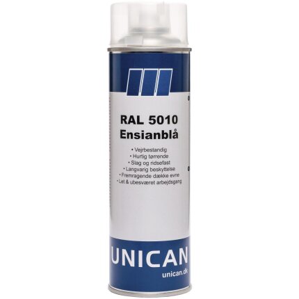 Unican RAL5010 ensianblå spraymaling 500ml