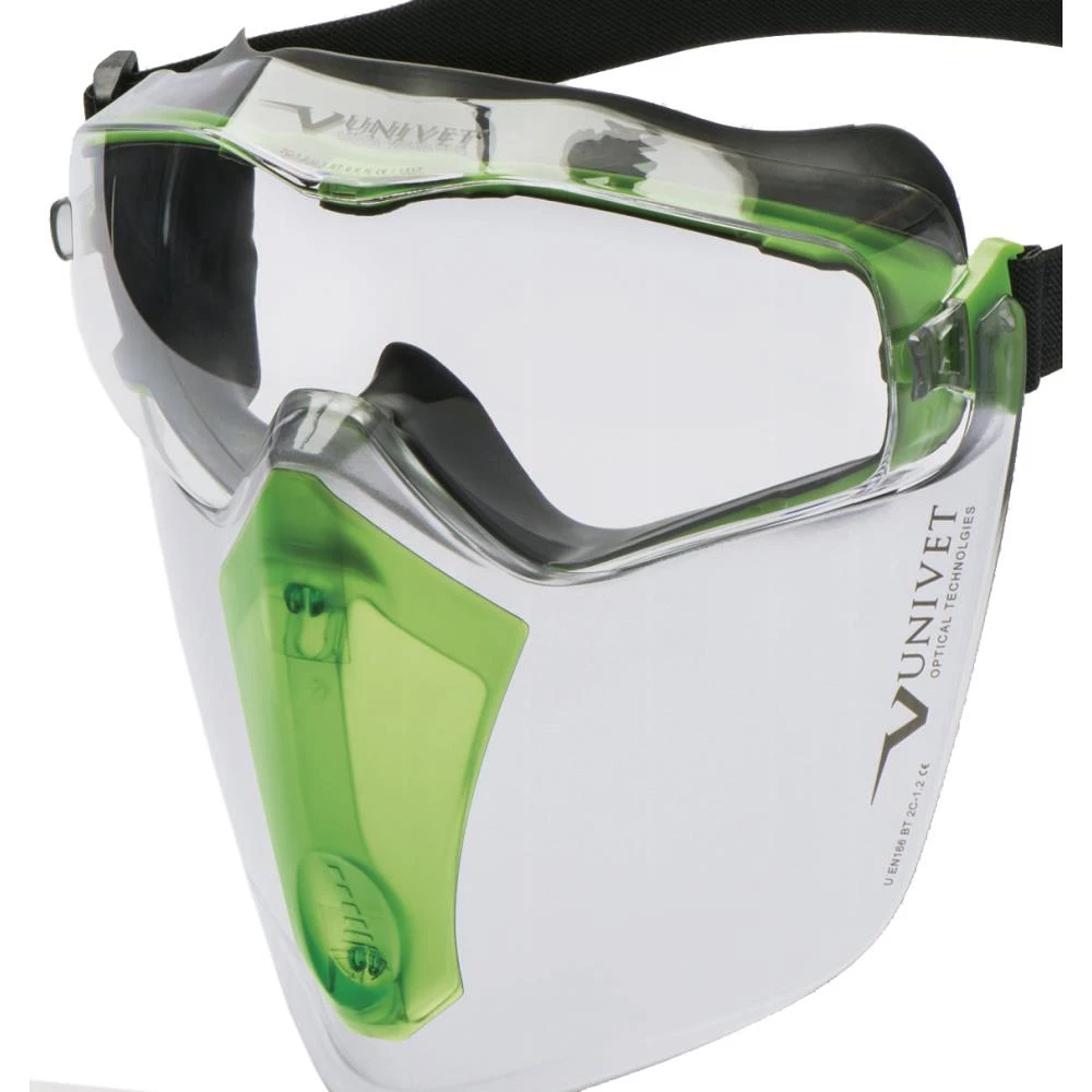 Univet 6X3 sikkerhedsgoogle m/påclipset visir Univet 6X3 sikkerhedsgoogle m/påclipset visir