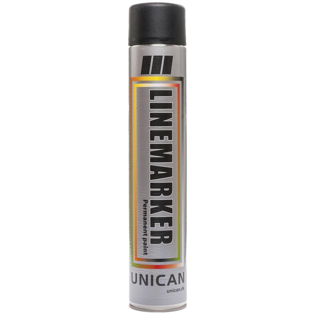 Unican linemarker spray sort 750ml Unican linemarker spray sort 750ml