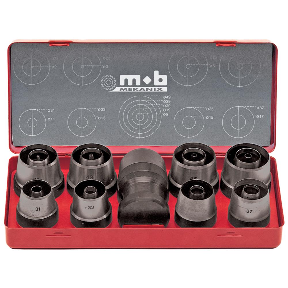 Huggepibesæt i metalkasse ø3 40 mm Huggepibesæt i metalkasse ø3 40 mm