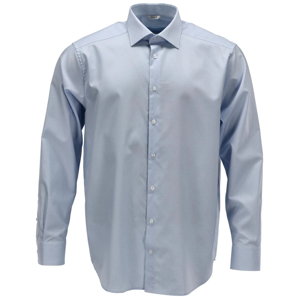 Frontline skjorte bomuld lys blå/hvid ternet Frontline skjorte bomuld lys blå/hvid ternet