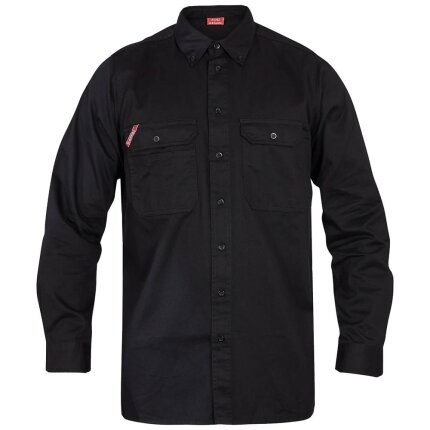 Standard skjorte langærmet bomuld blue ink 45/46