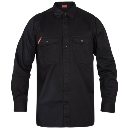 Standard skjorte langærmet bomuld blue ink 45/46