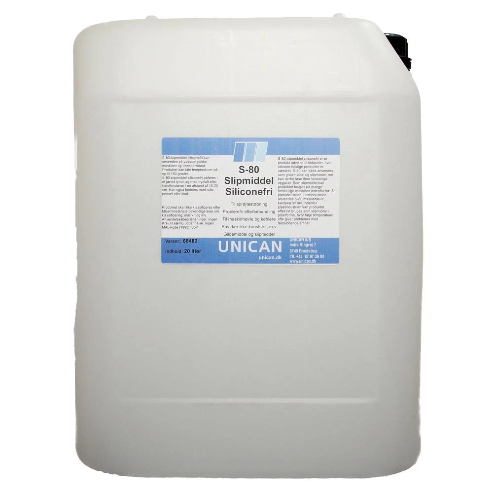 Unican S-80 slipmiddel 20ltr Unican S-80 slipmiddel 20ltr