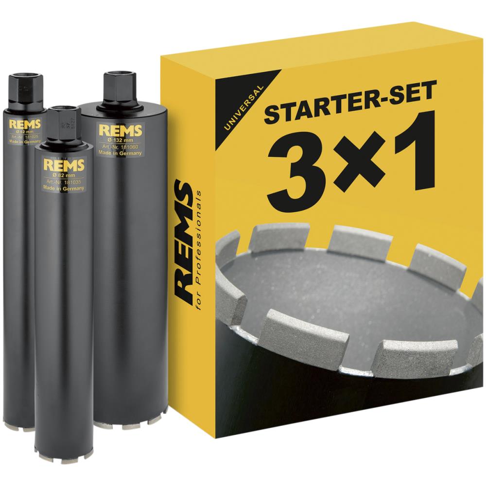 REMS diamantkronebor sæt UDKB 62-82-132 mm REMS diamantkronebor sæt UDKB 62-82-132 mm