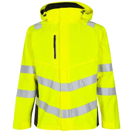 Safety skaljakke zip-in hi-vis rød/sort 6XL