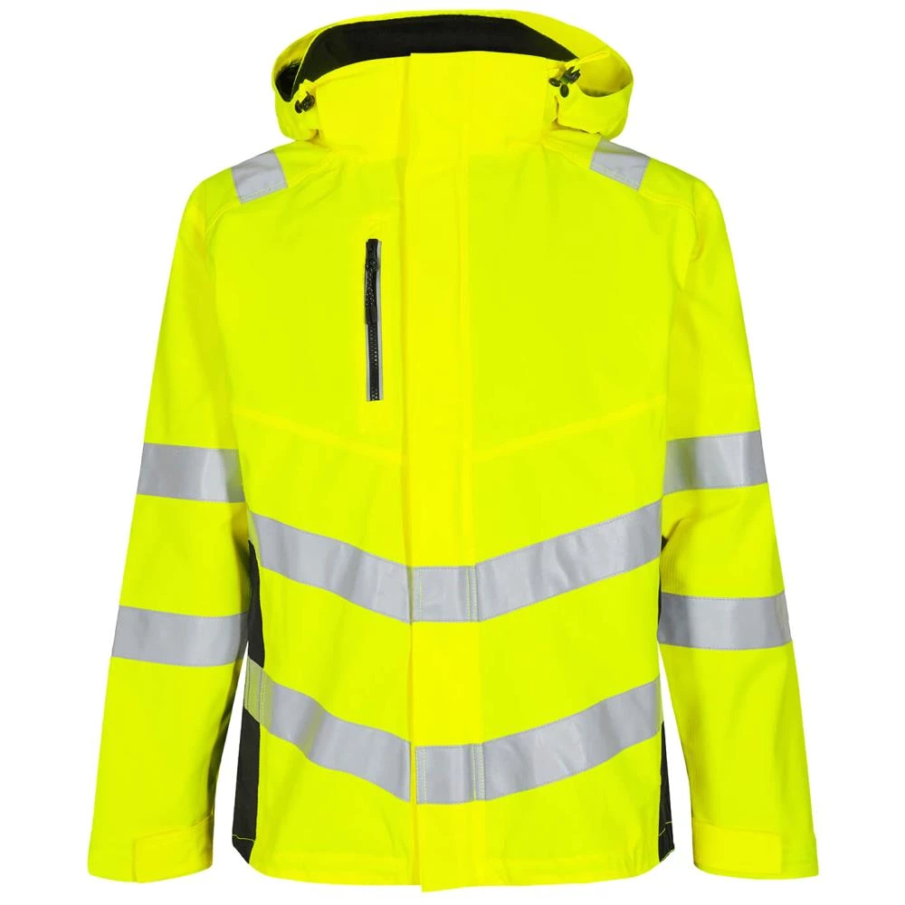 Safety skaljakke zip-in hi-vis rød/sort 6XL Safety skaljakke zip-in hi-vis rød/sort 6XL
