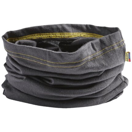 Halsrør 2037 merinould mørk grå/gul onesize