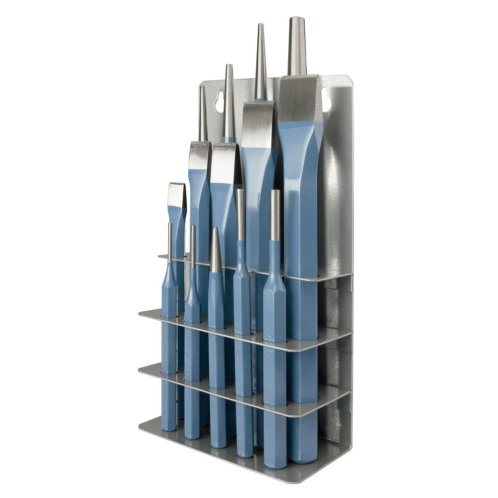 Mejsel-, kørner- og uddriversæt 14 dele Mejsel-, kørner- og uddriversæt 14 dele