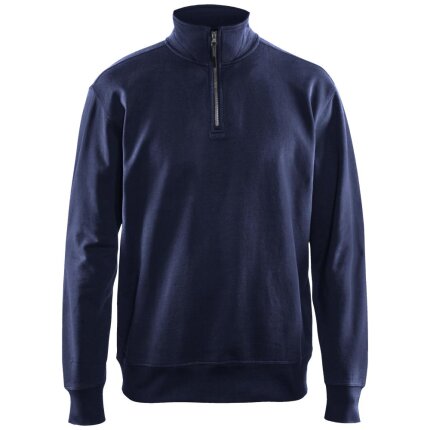 Sweatshirt 3369 half-zip mørk grå XS