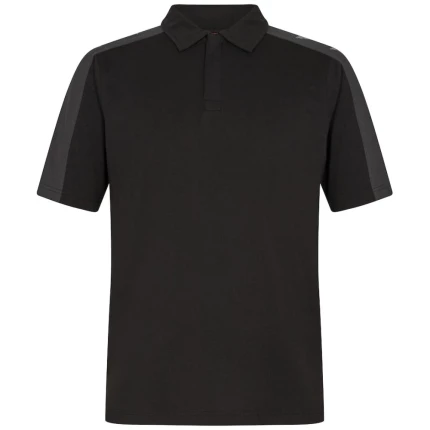 Galaxy poloshirt antracit/tomatrød 5XL