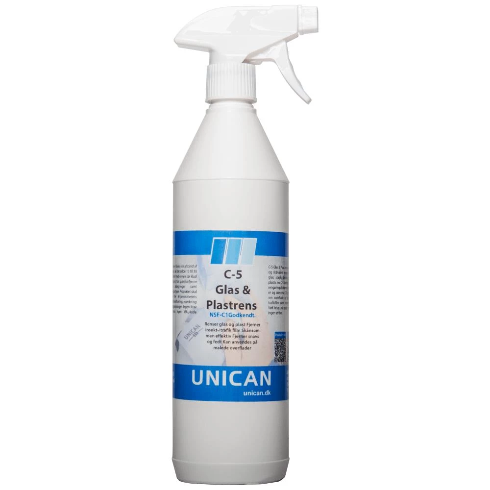 Unican C-5 glas- & plastrens, pumpespray 750ml Unican C-5 glas- & plastrens pumpespray 750ml