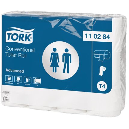 Tork toiletpapir Advanced T4 31,4mtr, 24 rl