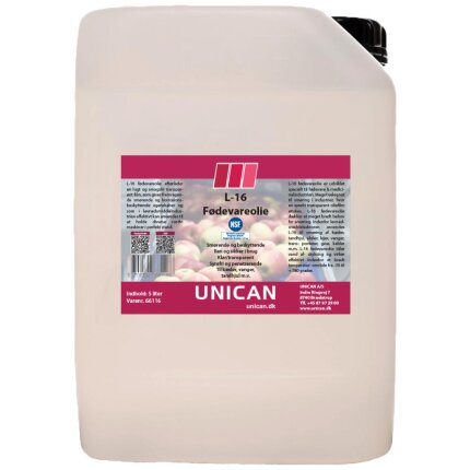 Unican L-16 fødevareolie 5ltr