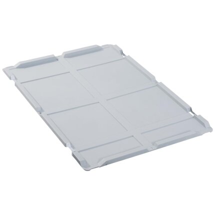 Hængsellåg til grå lagerkasse 600×400mm u/beslag