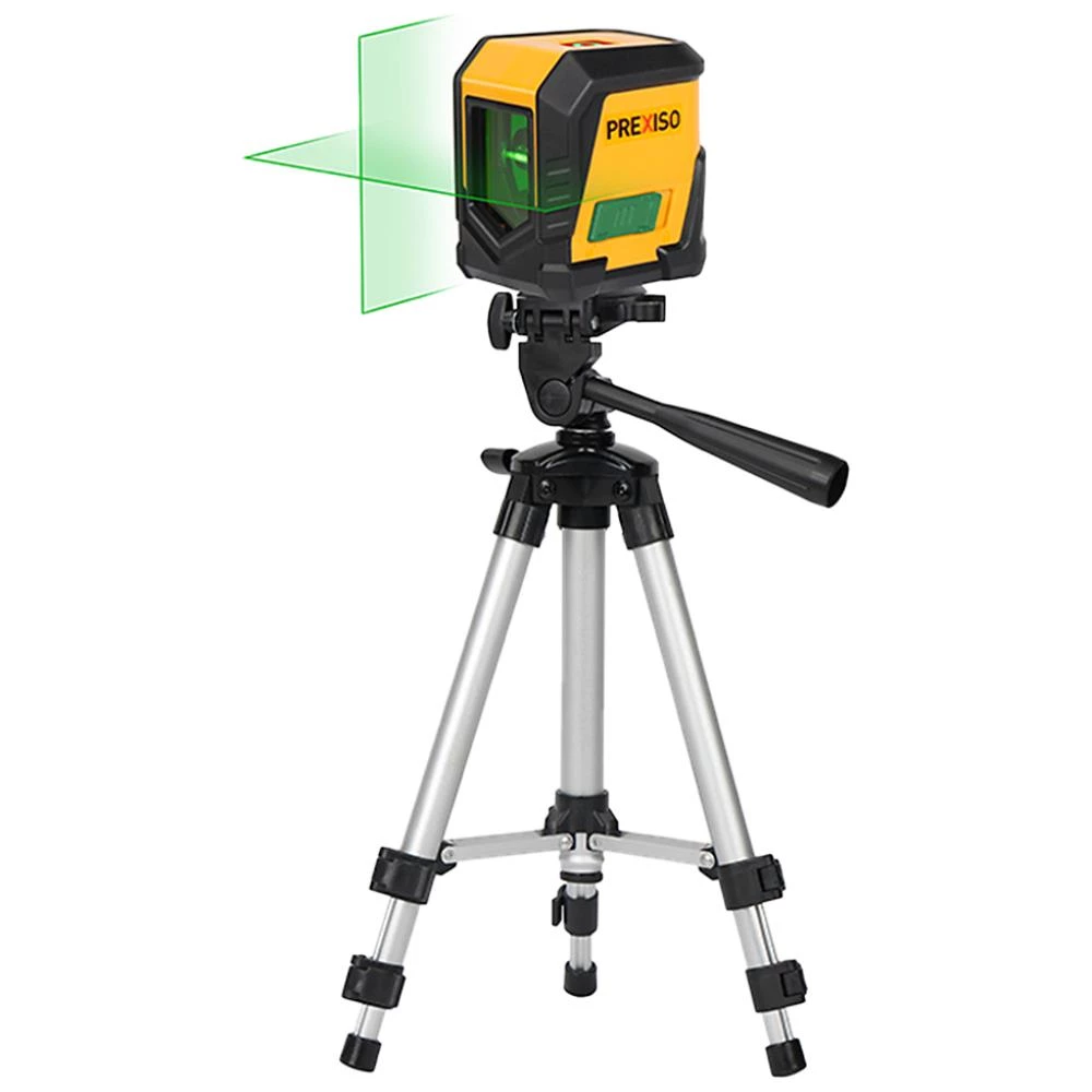 Prexiso PLC10UGT krydslinielaser grøn 20mtr, m/fod Prexiso PLC10UGT krydslinielaser grøn 20mtr, m/fod