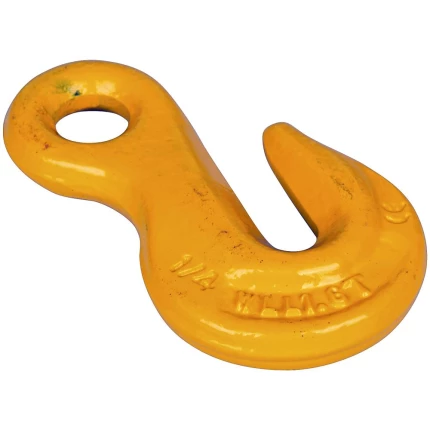 Opkorterkrog m/fast øje INK gul